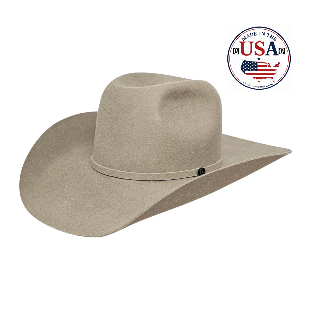 Gone Country Montana Buckskin 5X Wool Cowboy Hat — Made in USA