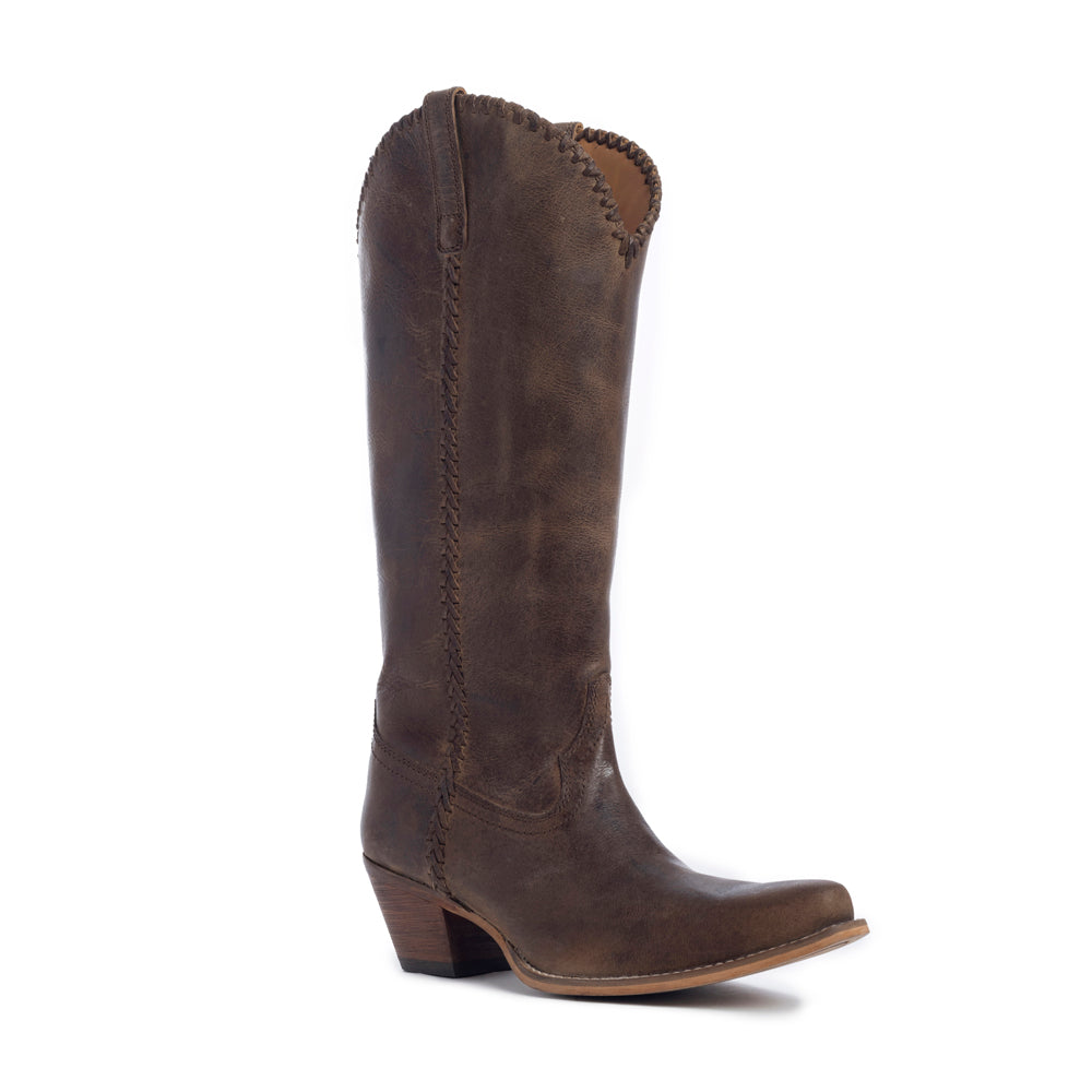 Myra High Plains Stitched Leather Women's Cowgirl Boots