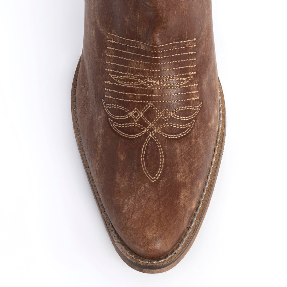 Myra Nalejandra Mocha Brown Leather Tall Western Boots