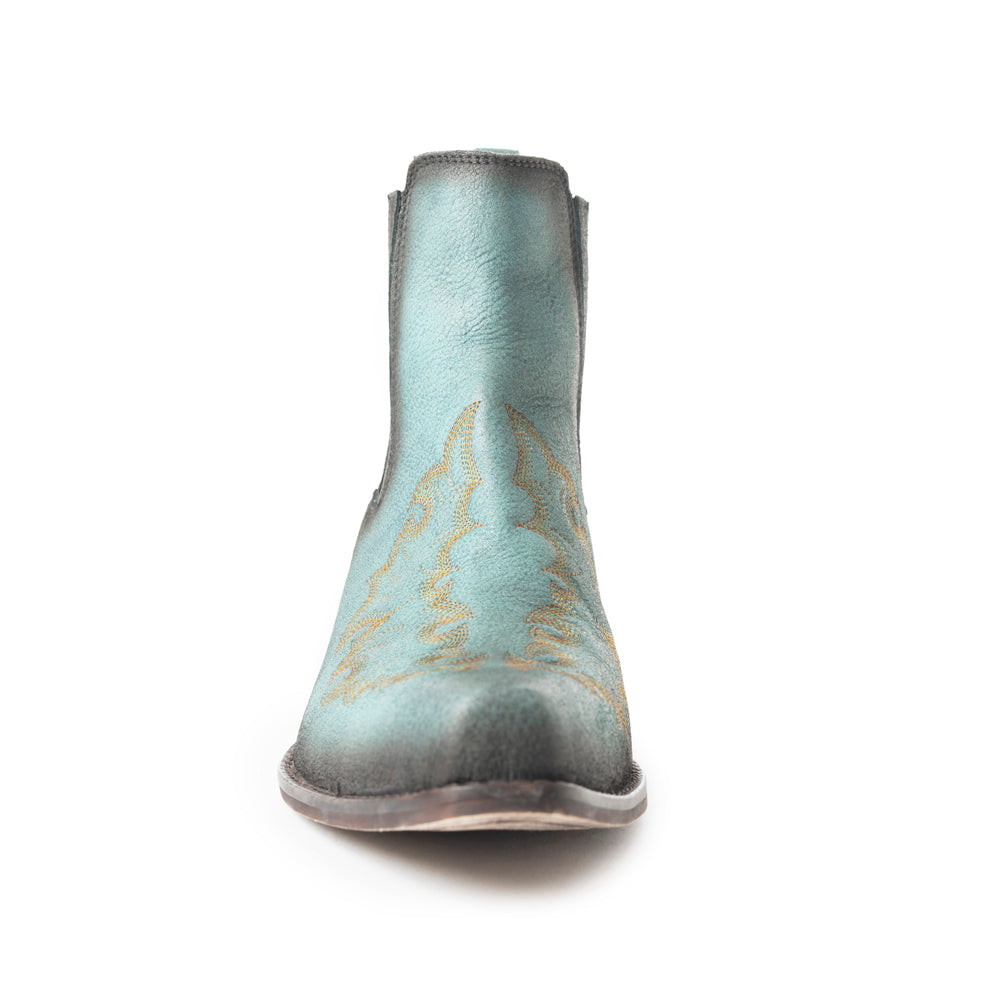 Myra Dearling Ranch Embossed Leather Booties for Women