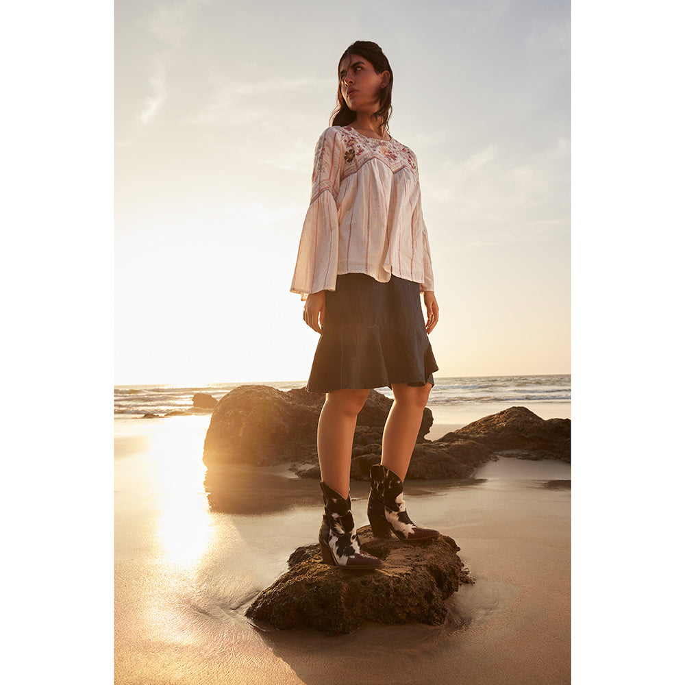 Myra Flossie Hairon Boots for Women | Bourbon Snip Toe