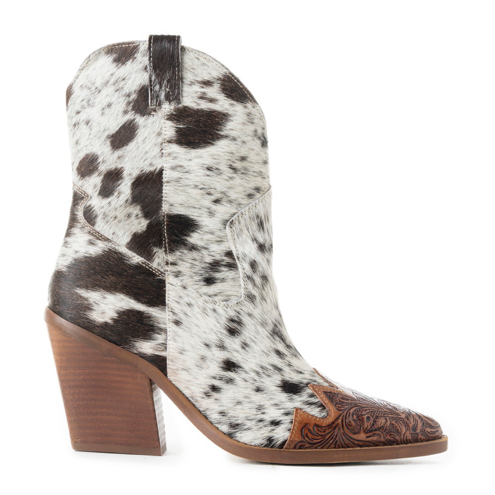 Myra Flossie Hairon Boots for Women | Bourbon Snip Toe