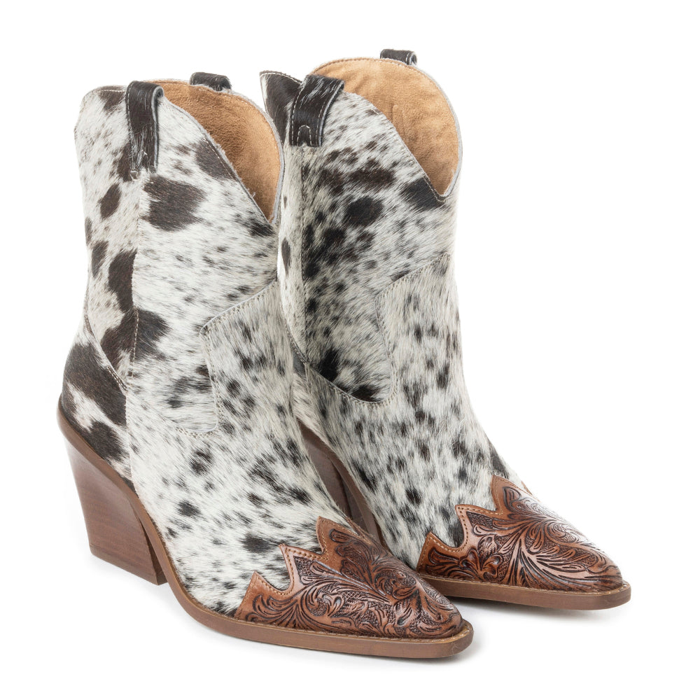 Myra Flossie Hairon Boots for Women | Bourbon Snip Toe