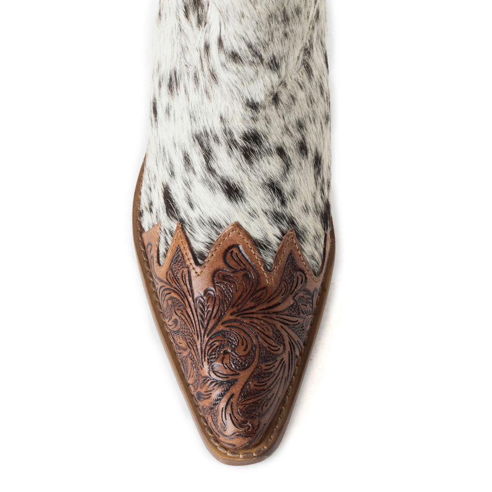 Myra Flossie Hairon Boots for Women | Bourbon Snip Toe
