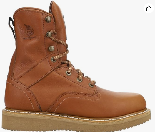 Georgia Boot Men's Wedge Work Boot – Full-Grain Leather | Tan