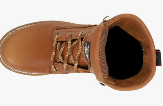 Georgia Boot Men's Wedge Work Boot – Full-Grain Leather | Tan