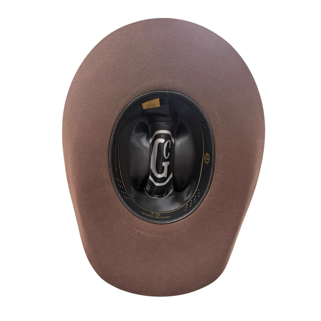 Gone Country Yellowstone Brown 5X Wool Cowboy Hat — Made in USA