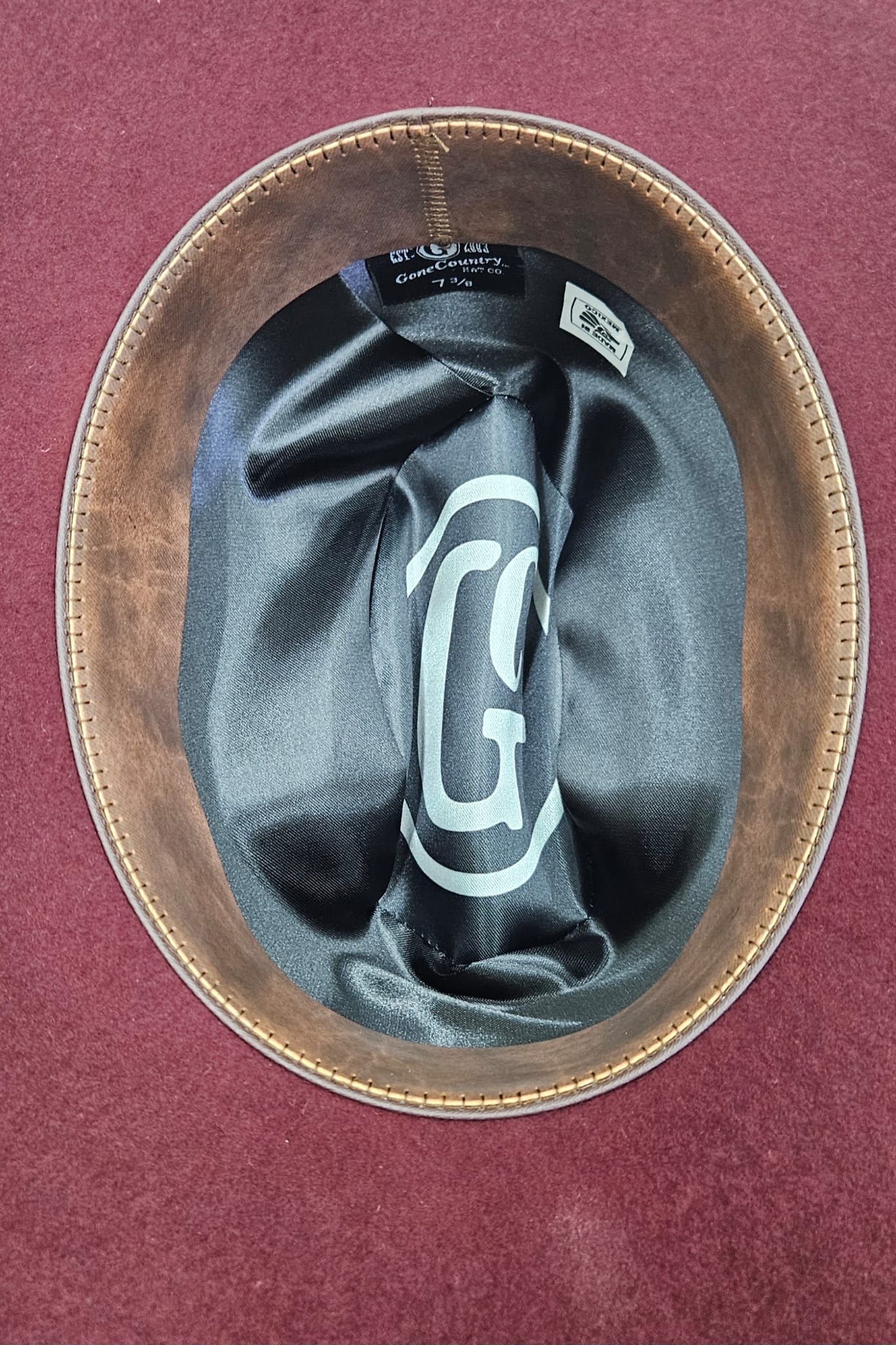 Gone Country Yellowstone Black Cherry 5X Wool Cowboy Hat