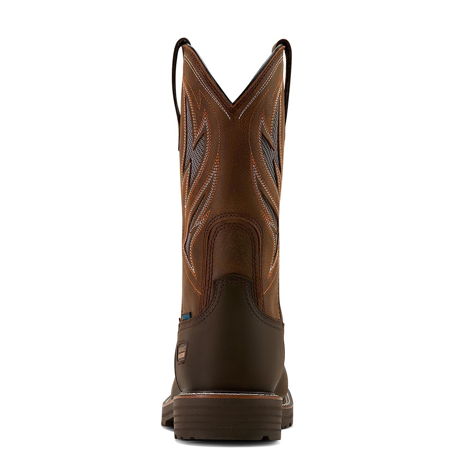 Ariat Men's Activator VentTek Waterproof Work Boot – Dark Brown | Wide Square Toe | ATS® Technology