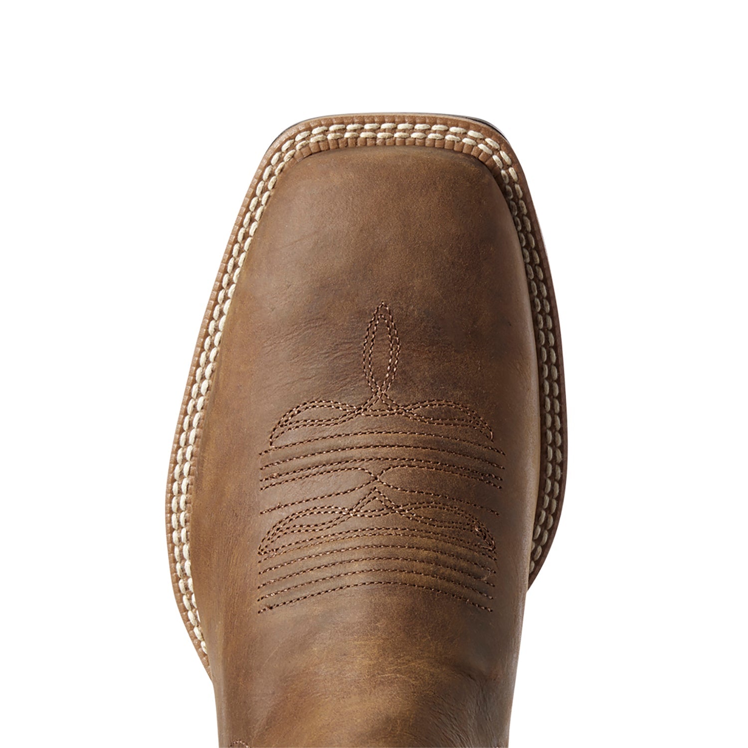 Ariat Men's Booker Ultra Western Boot – Elastic Side Gore | Wide Square Toe | Brown | D & EE