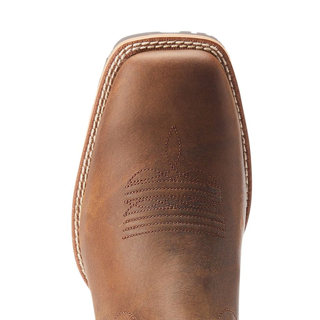 Ariat Men's Hybrid Low Boy Western Boot – Full-Grain Leather | Wide Square Toe | D & EE Widths