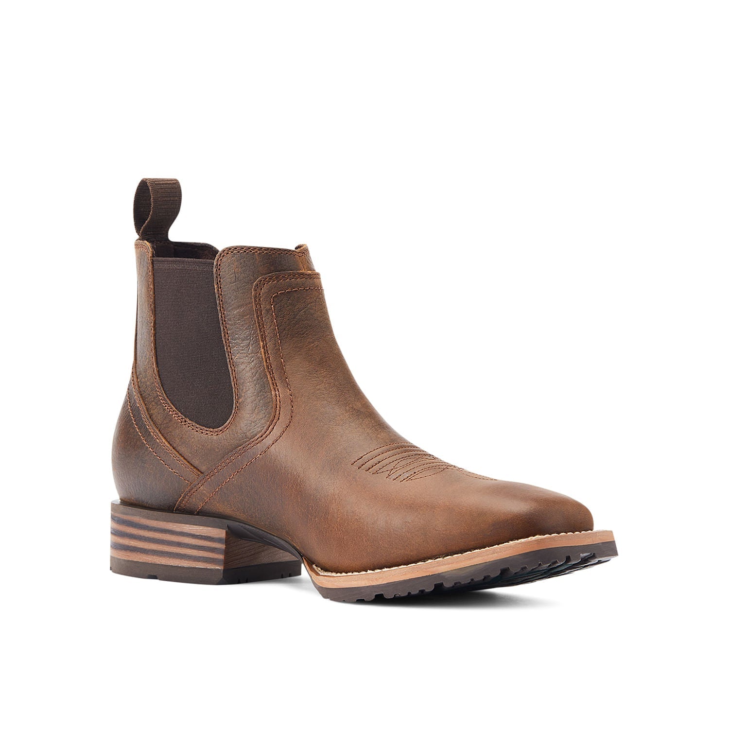 Ariat Men's Hybrid Low Boy Western Boot – Full-Grain Leather | Wide Square Toe | D & EE Widths
