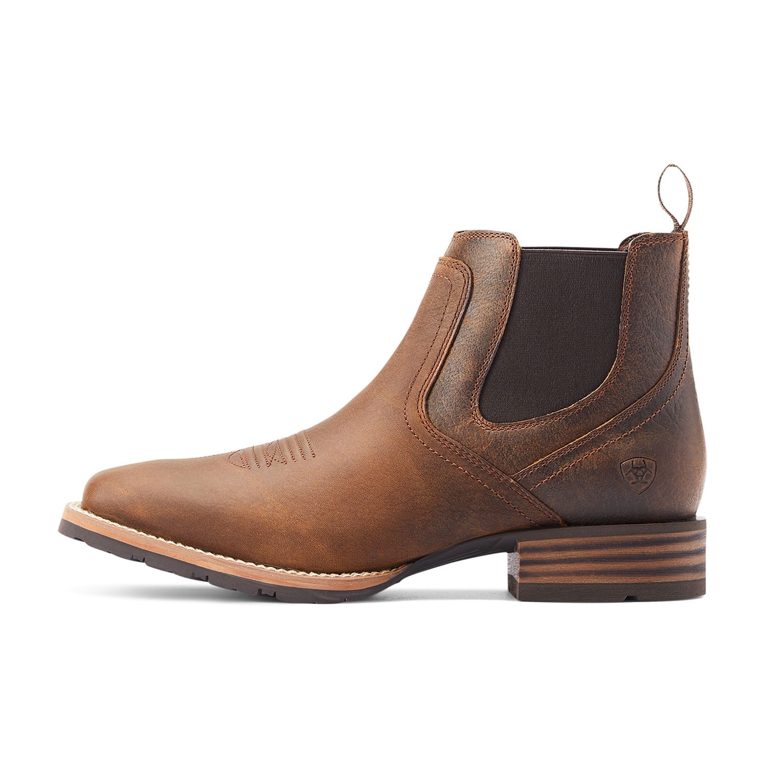 Ariat Men's Hybrid Low Boy Western Boot – Full-Grain Leather | Wide Square Toe | D & EE Widths