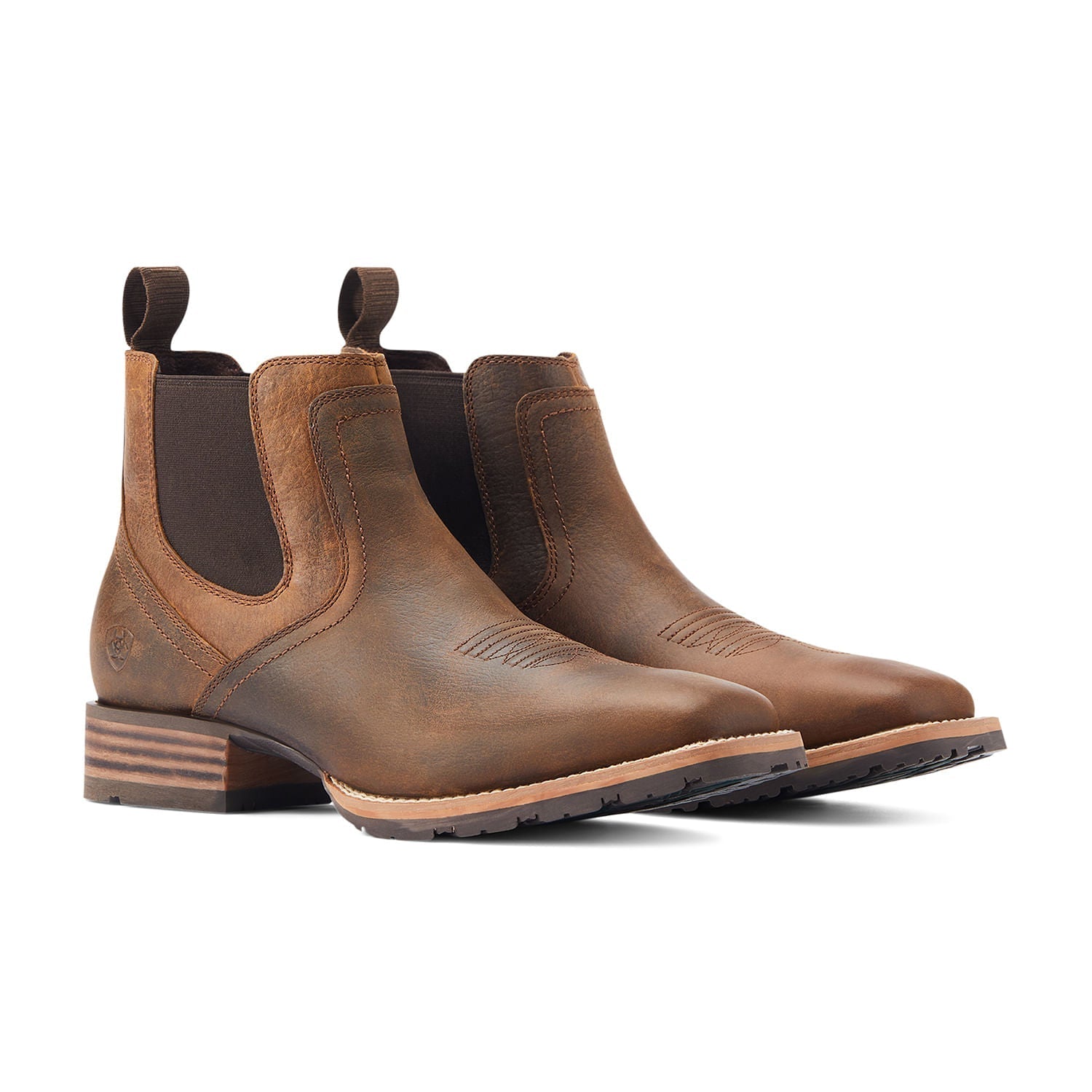 Ariat Men's Hybrid Low Boy Western Boot – Full-Grain Leather | Wide Square Toe | D & EE Widths