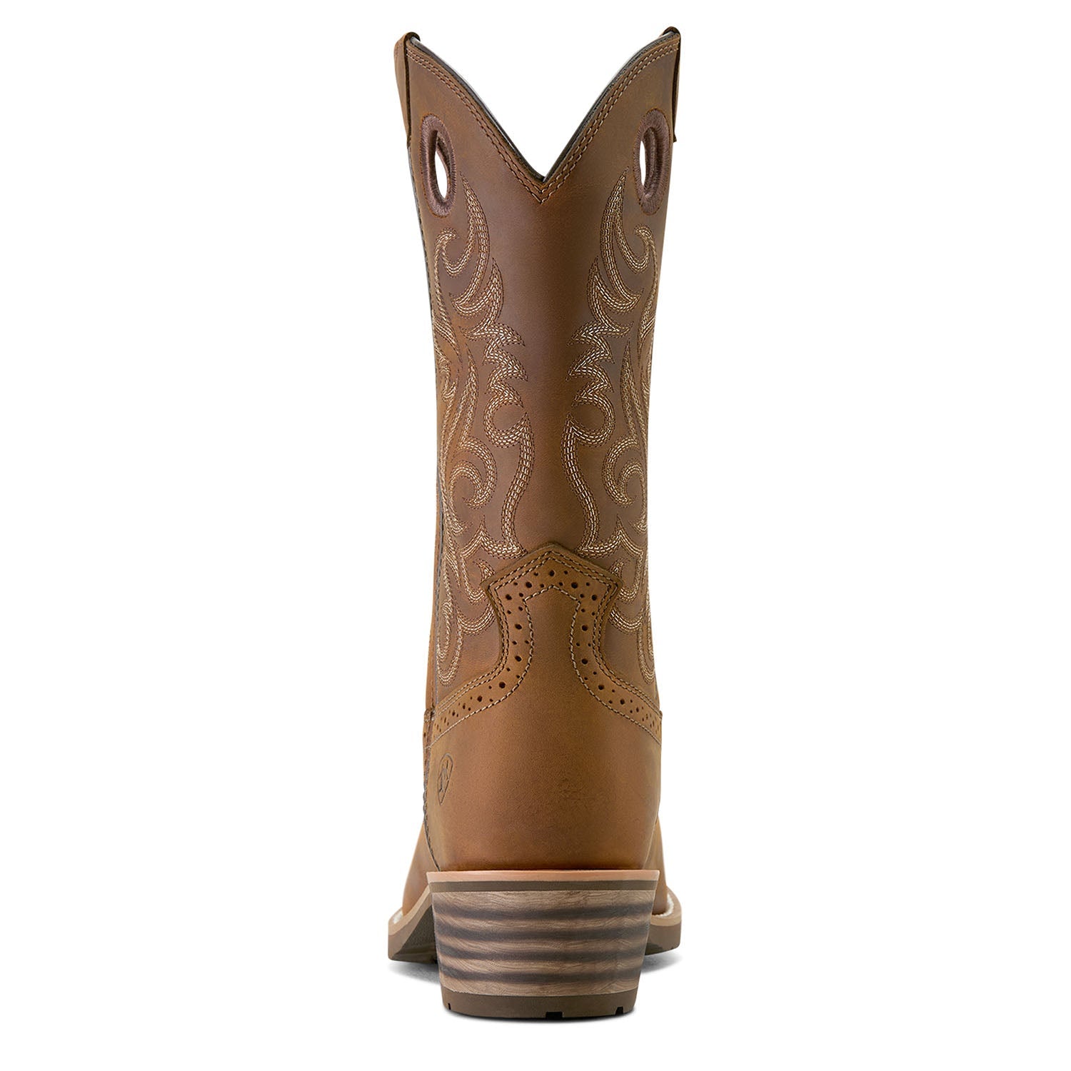 Ariat Men's Hybrid Roughstock Square Toe Cowboy Boot – Distressed Brown | 12" Shaft | 4LR™ Technology