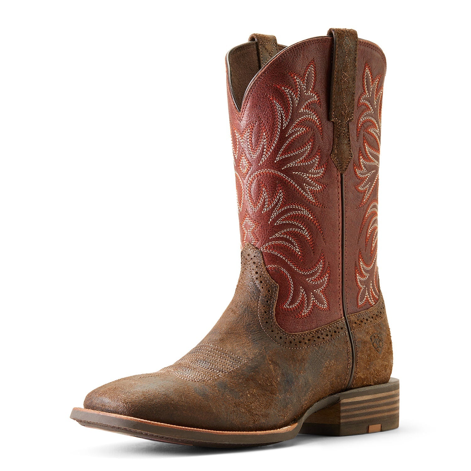 Ariat Men's Oakwood Western Boot – Full-Grain Leather | ATS® Technology | D & EE Widths