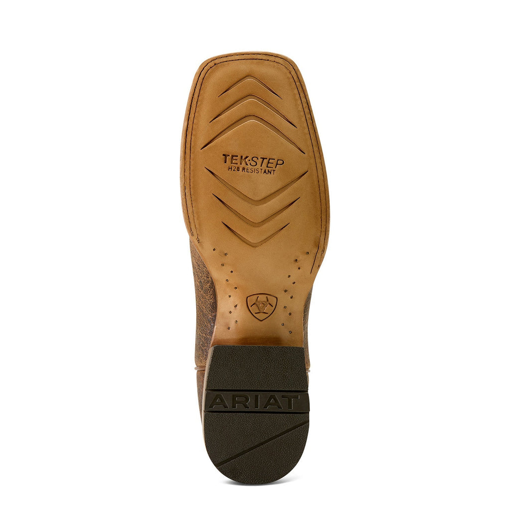 Ariat Men's Rock Ridge Wide Square Toe Western Boots – American Bison Leather | Goodyear Welt