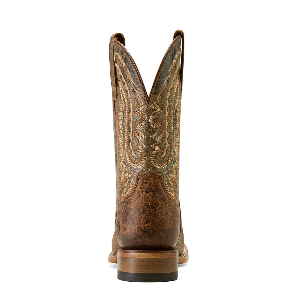 Ariat Men's Rock Ridge Wide Square Toe Western Boots – American Bison Leather | Goodyear Welt