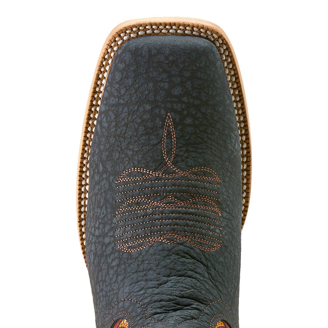 Ariat Men's Rock Ridge Wide Square Toe Western Boots – American Bison Leather | Goodyear Welt