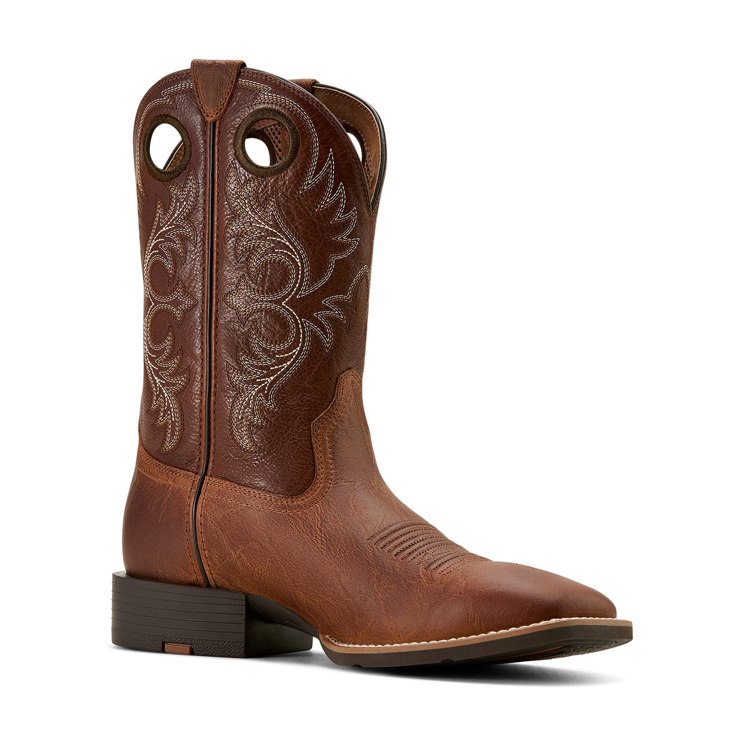 Ariat Men's Sport Rodeo Cowboy Boot – Tan | Wide Square Toe | 11" Shaft | D & EE Widths