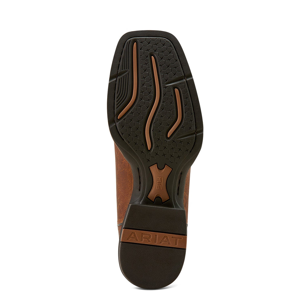 Ariat Men's Sport Rodeo Cowboy Boot – Tan | Wide Square Toe | 11" Shaft | D & EE Widths
