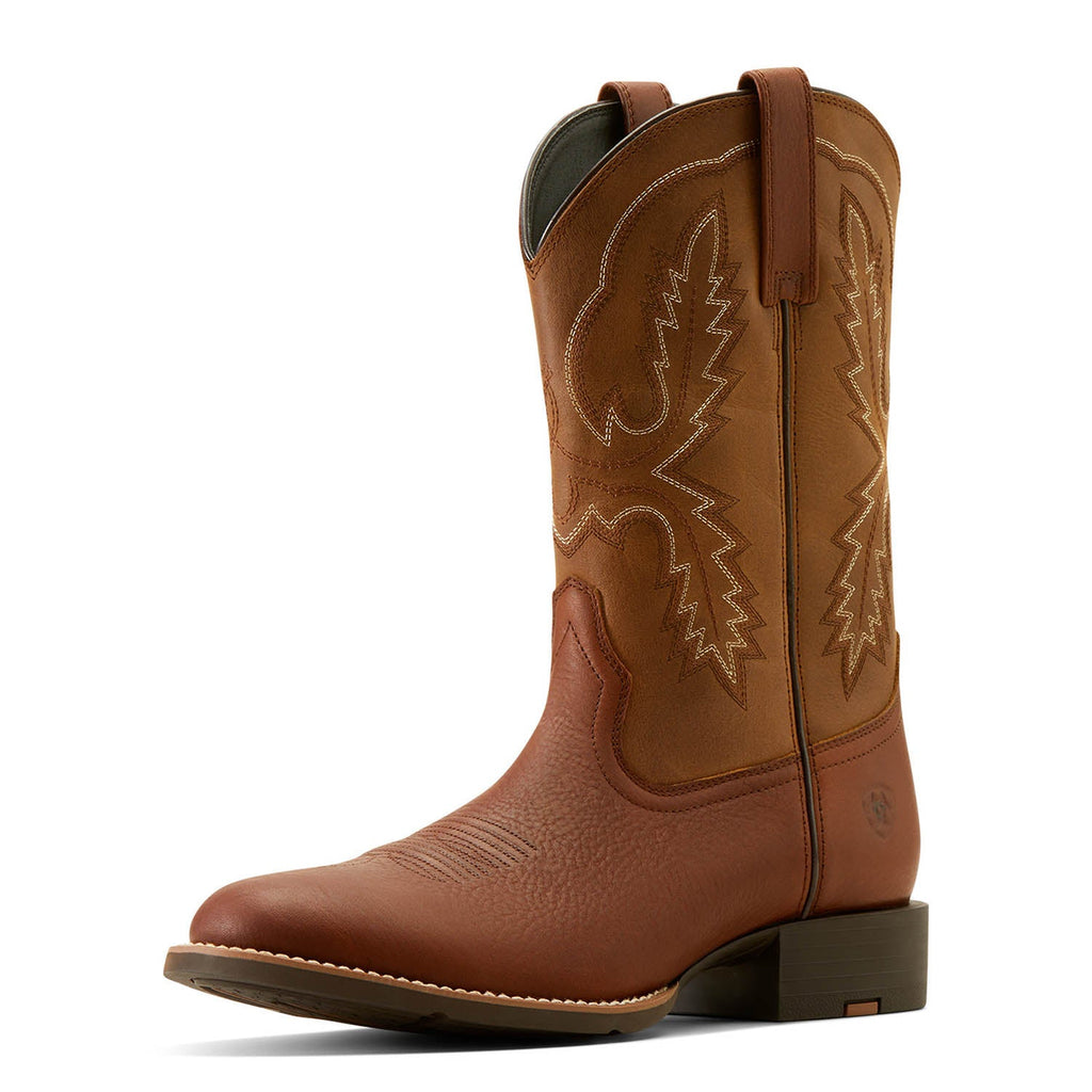 Ariat Men's Sport Stratten Cowboy Boot – Full-Grain Leather | Wide Square Toe | 4LR™ Technology | D & EE Widths