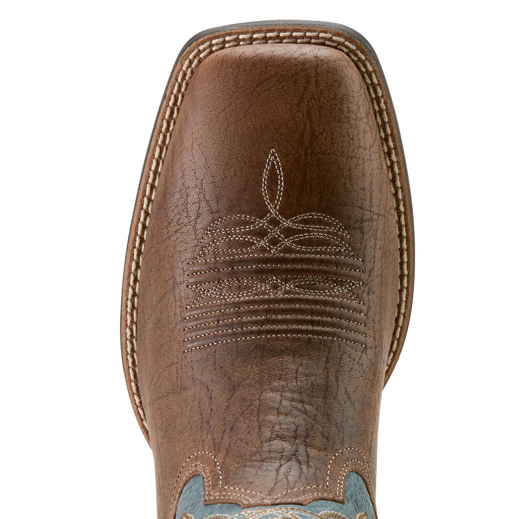 Ariat Men's Steadfast Wide Square Toe Cowboy Boot – Dusk Brown | Shock Shield® | D & EE Widths