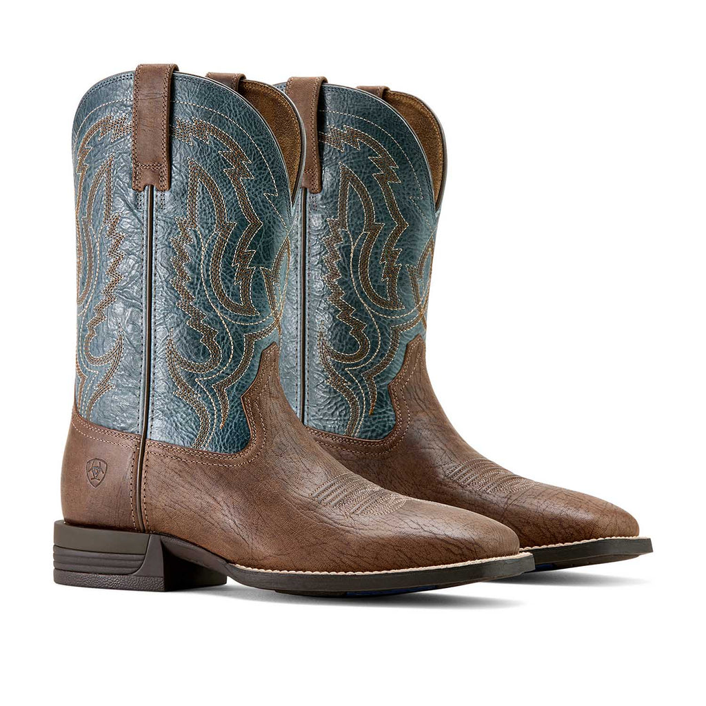 Ariat Men's Steadfast Wide Square Toe Cowboy Boot – Dusk Brown | Shock Shield® | D & EE Widths