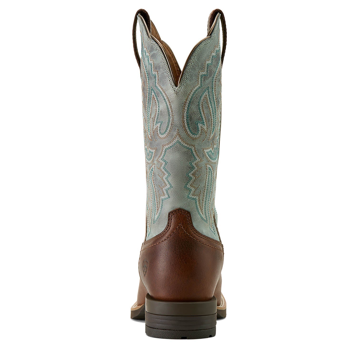 Ariat Women's Hybrid Ranchwork Wide Square Toe Western Boot – Leather | Shock Shield® | Peanut Brown