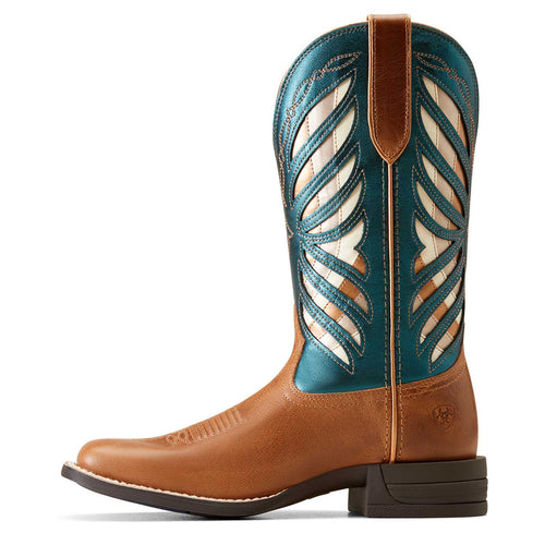 Ariat Women's Longview Western Boot – Full-Grain Leather | Wide Square Toe | ATS® Technology