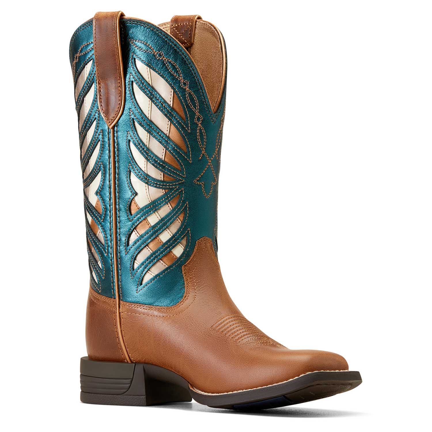 Ariat Women's Longview Western Boot – Full-Grain Leather | Wide Square Toe | ATS® Technology