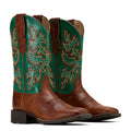 Ariat Women's Round Up Wide Square Toe StretchFit Western Boot – Full-Grain Leather | 11" Shaft | ATS® Technology