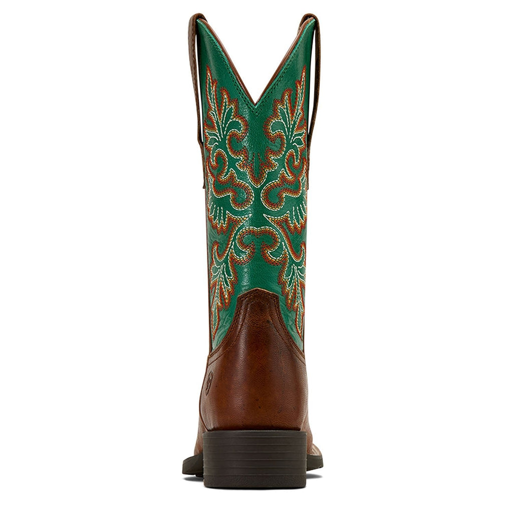Ariat Women's Round Up Wide Square Toe StretchFit Western Boot – Full-Grain Leather | 11" Shaft | ATS® Technology