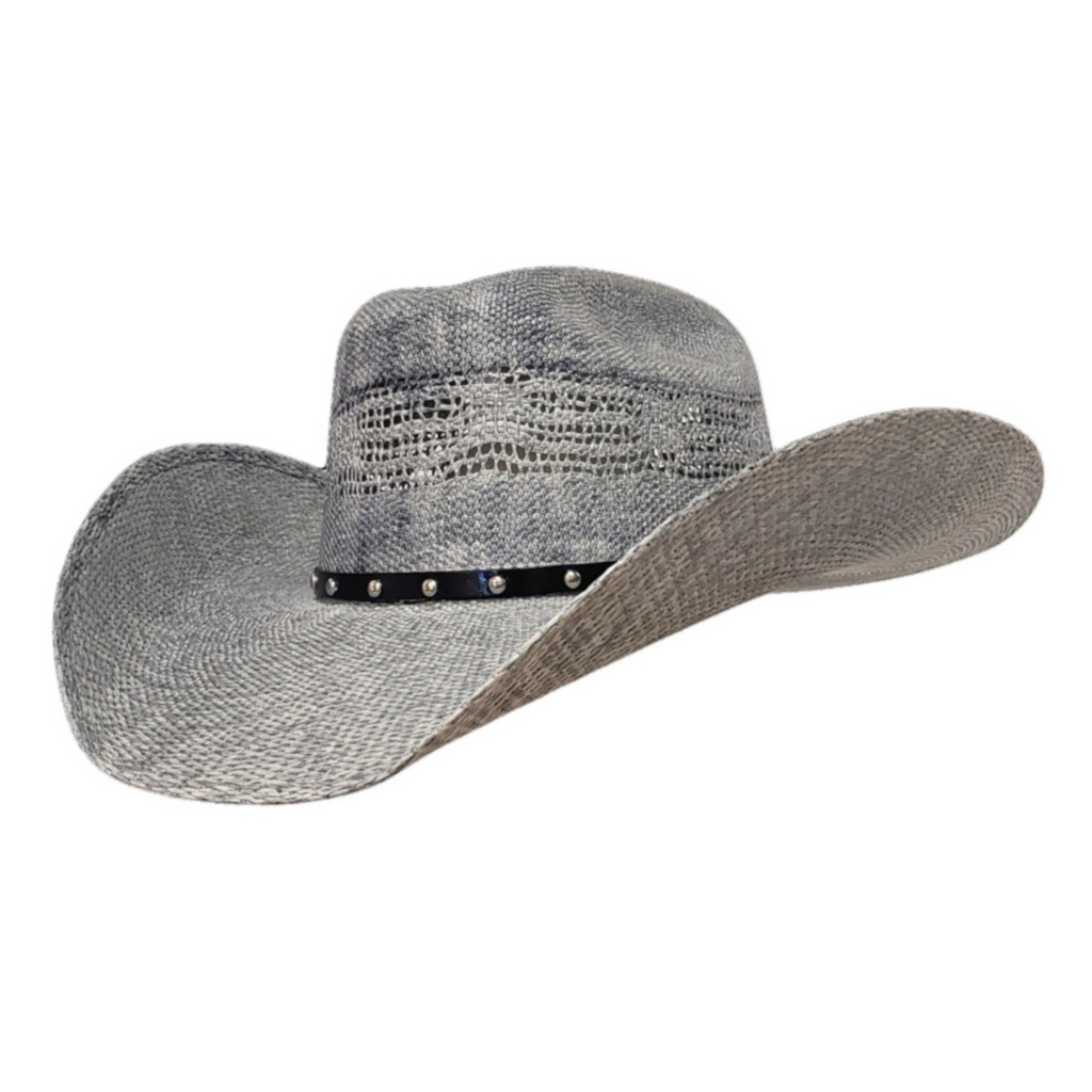 Gone Country Cheyenne Gray Bangora Straw Cowboy Hat