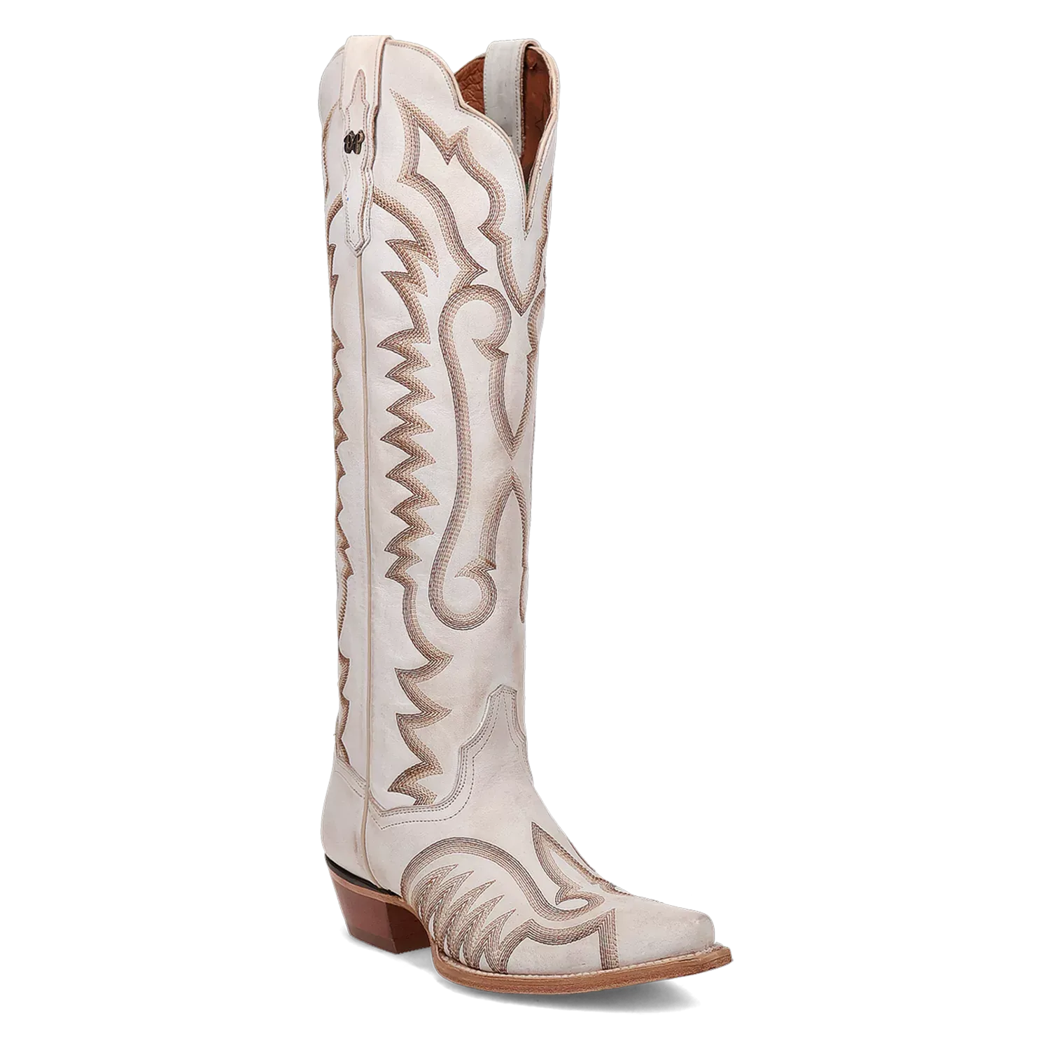Dan Post Women's Cowgirl Western Boot Josie – Snip Toe, Premium Leather, 19" Shaft, Ultimate Flex Insole, Leather Outsole, Cowboy Heel, Ranch, Rodeo & Dress Boot