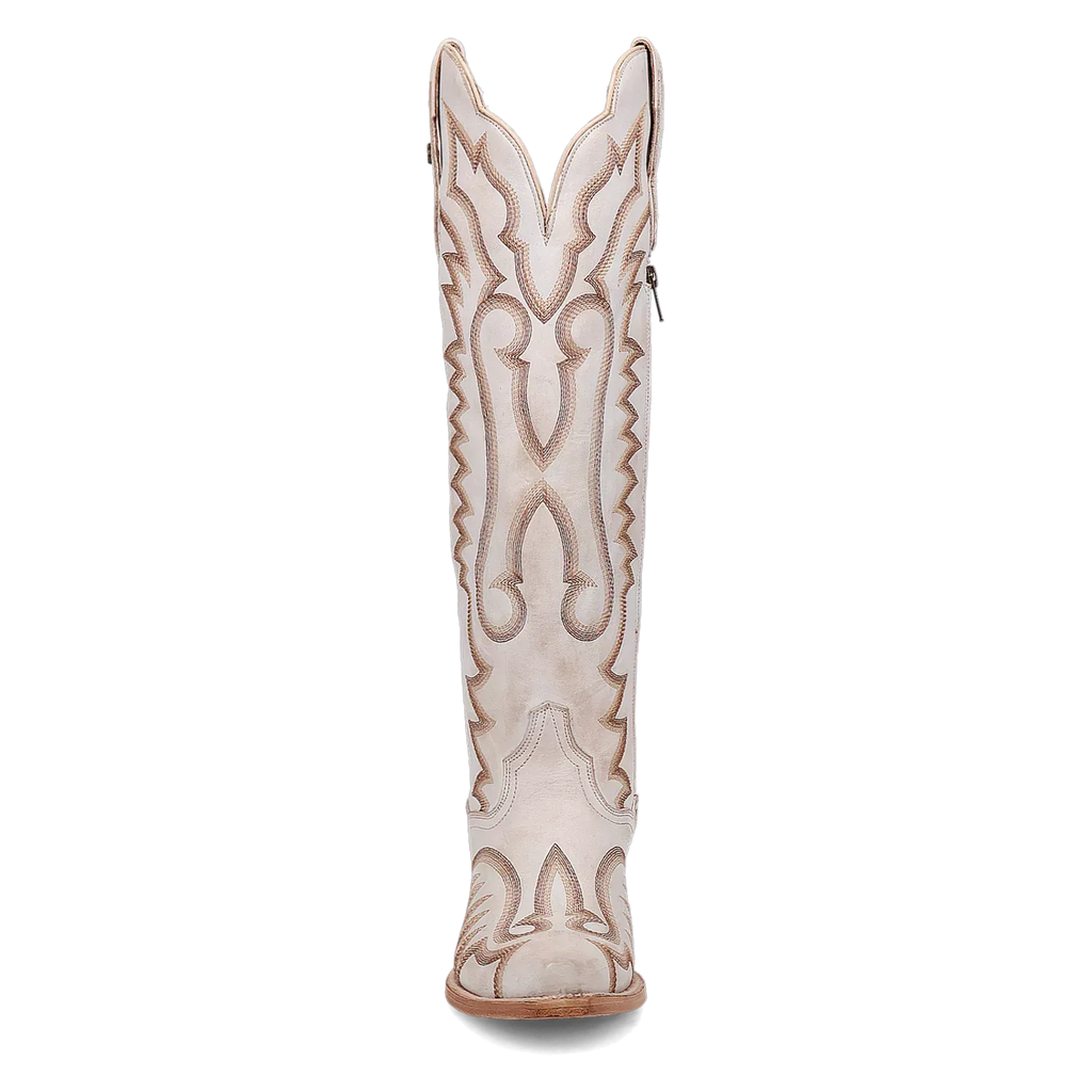 Dan Post Women's Cowgirl Western Boot Josie – Snip Toe, Premium Leather, 19" Shaft, Ultimate Flex Insole, Leather Outsole, Cowboy Heel, Ranch, Rodeo & Dress Boot
