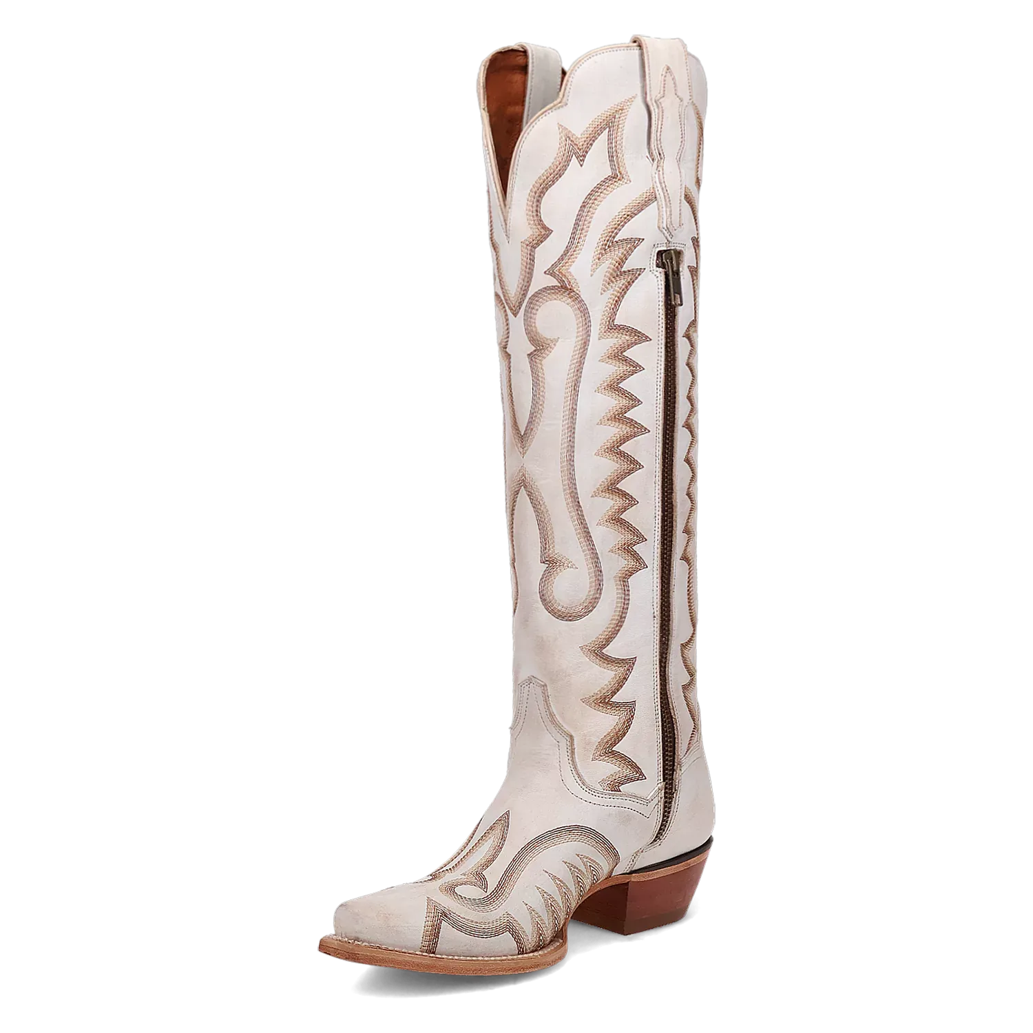 Dan Post Women's Cowgirl Western Boot Josie – Snip Toe, Premium Leather, 19" Shaft, Ultimate Flex Insole, Leather Outsole, Cowboy Heel, Ranch, Rodeo & Dress Boot