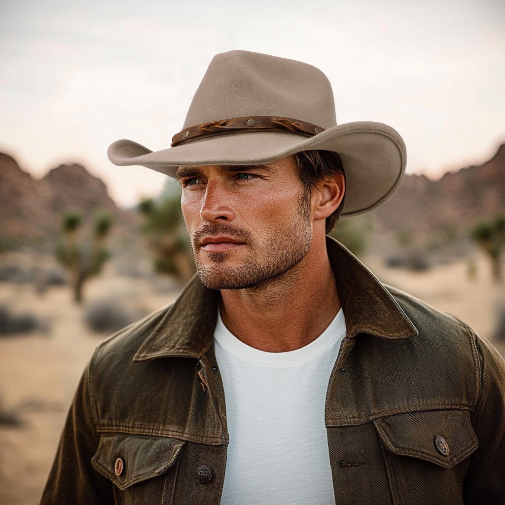 Driftwood Tan Wool Felt Cowboy Hat | Mix Brown Western Hat