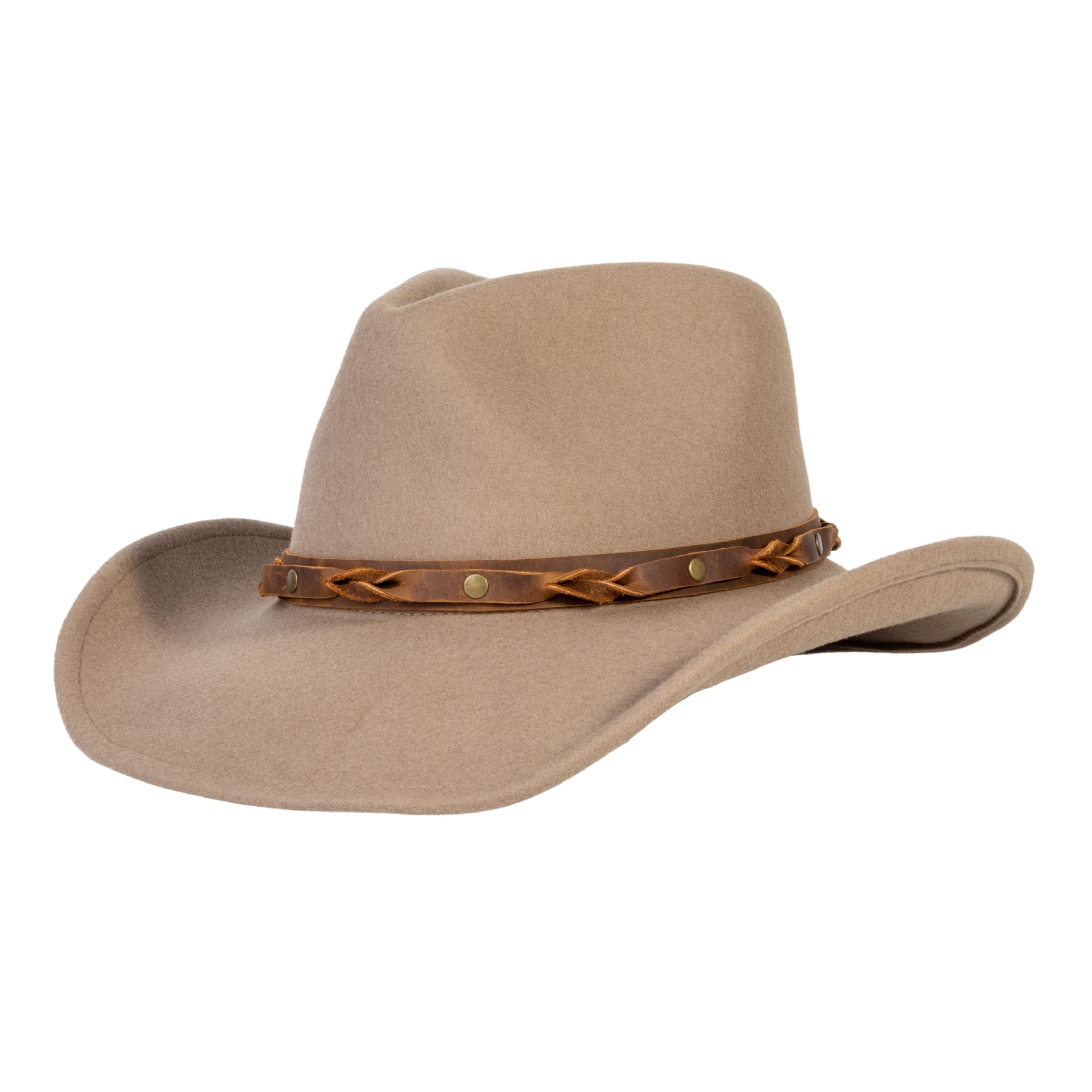 Driftwood Tan Wool Felt Cowboy Hat | Mix Brown Western Hat