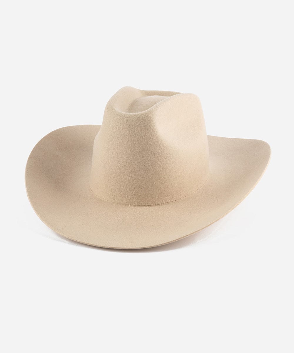 GIGI PIP Lane Women's Felt Cowboy Hat – Hand-Shaped Brick Top Crown & Wide Western Brim | 4 Colors