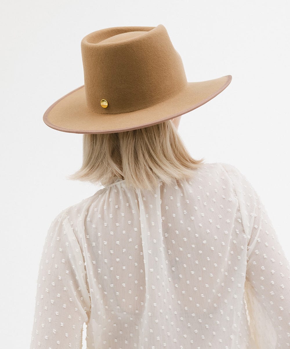 GIGI PIP June Rancher Women's Felt Cowboy Hat – Teardrop Crown & Angled Brim | 4 Colors