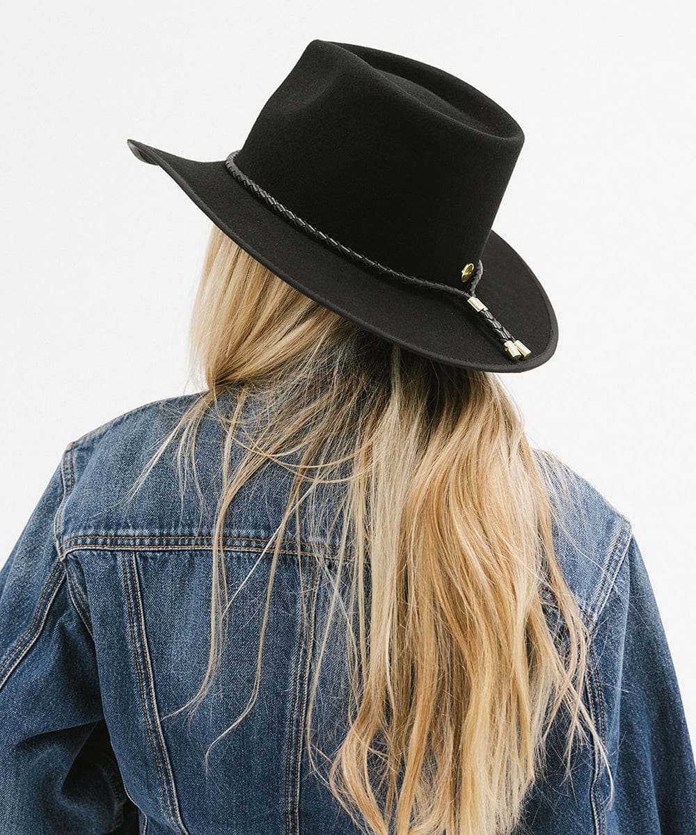 GIGI PIP June Rancher Women's Felt Cowboy Hat – Teardrop Crown & Angled Brim | 4 Colors
