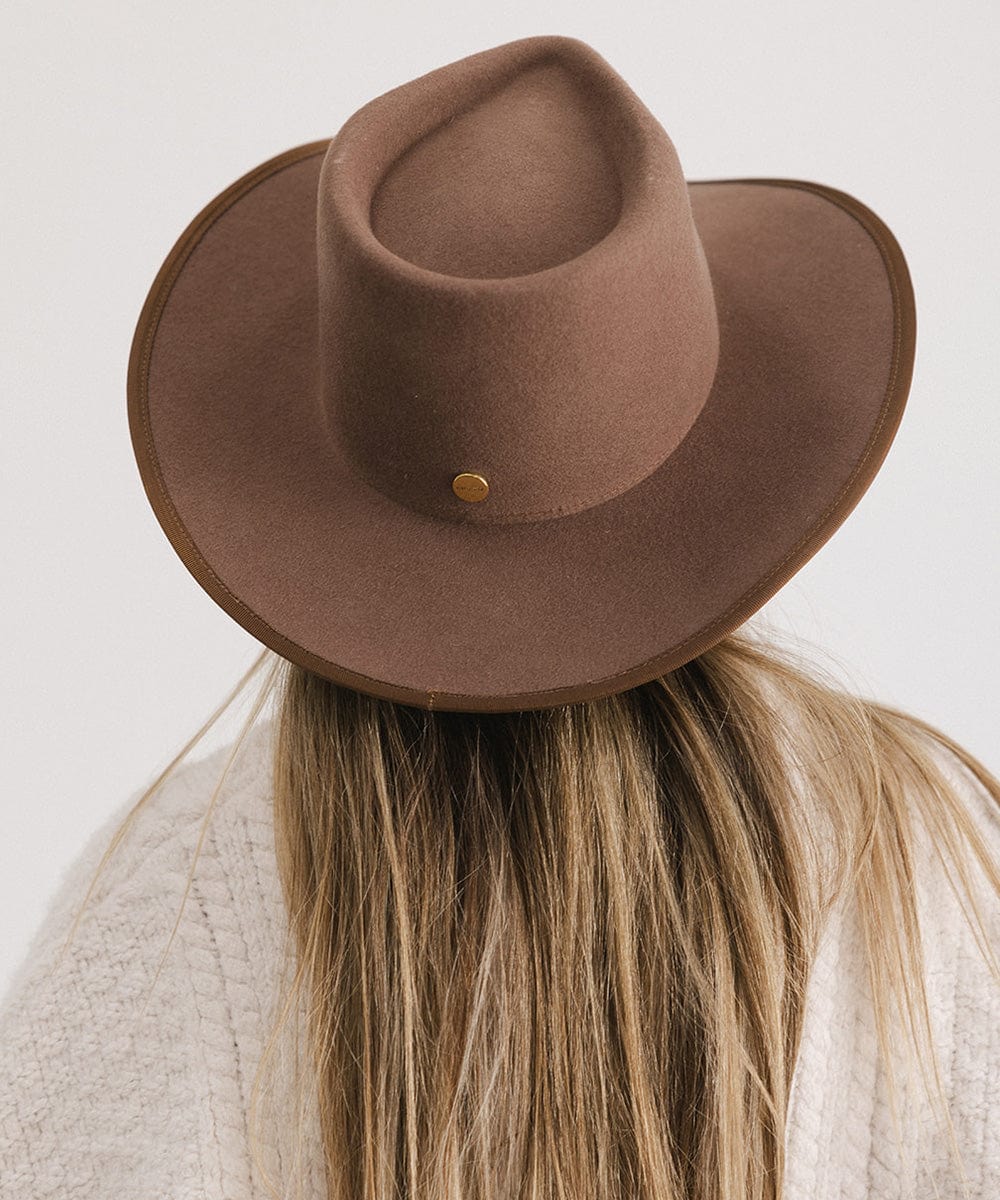GIGI PIP June Rancher Women's Felt Cowboy Hat – Teardrop Crown & Angled Brim | 4 Colors
