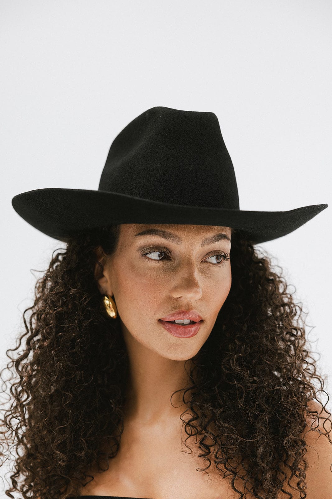 GIGI PIP Lane Women's Felt Cowboy Hat – Hand-Shaped Brick Top Crown & Wide Western Brim | 4 Colors