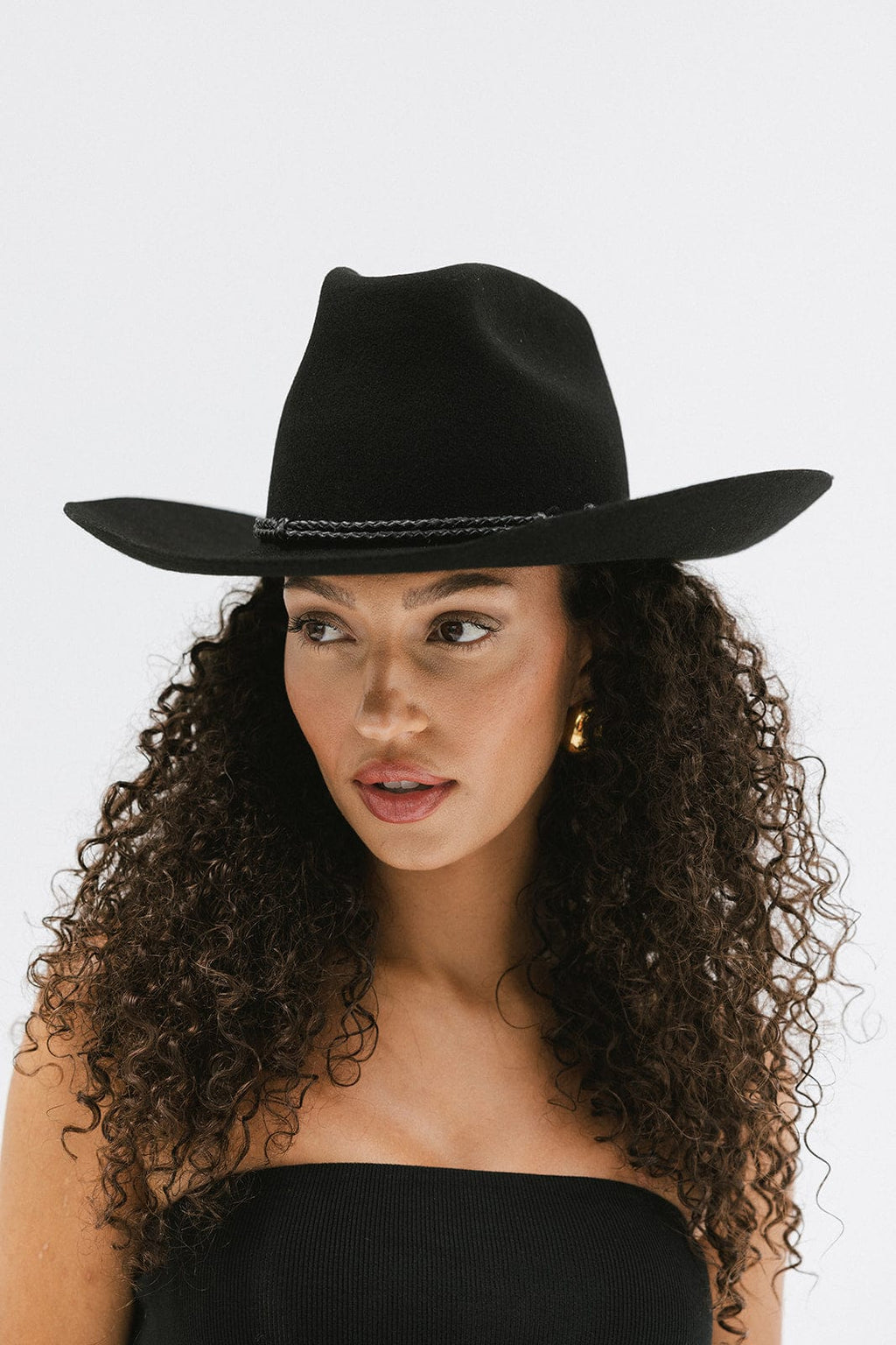 GIGI PIP Lane Women's Felt Cowboy Hat – Hand-Shaped Brick Top Crown & Wide Western Brim | 4 Colors