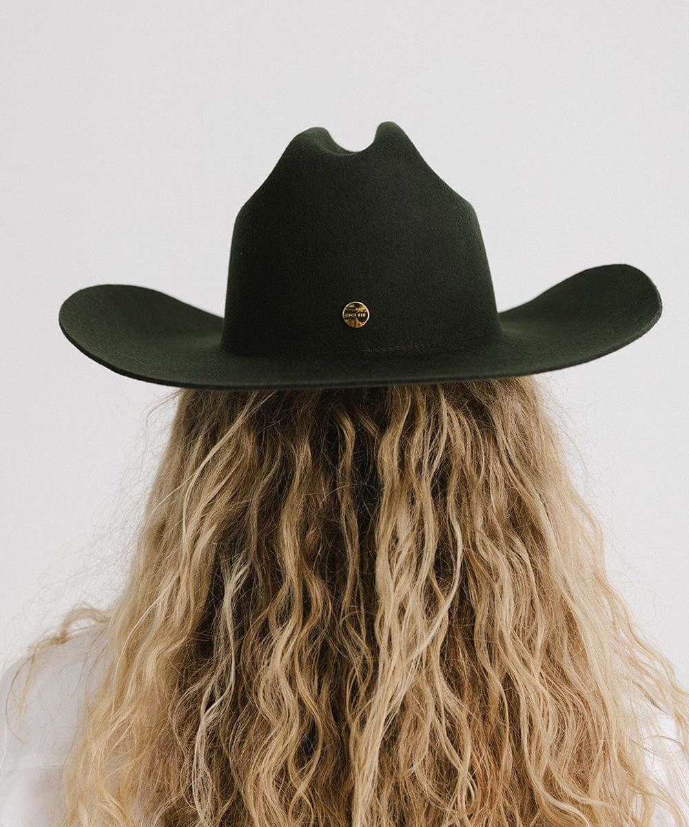 GIGI PIP Teddy Cattleman Women's Felt Cowboy Hat – Classic Western Crown & Wide Brim | 12 Colors