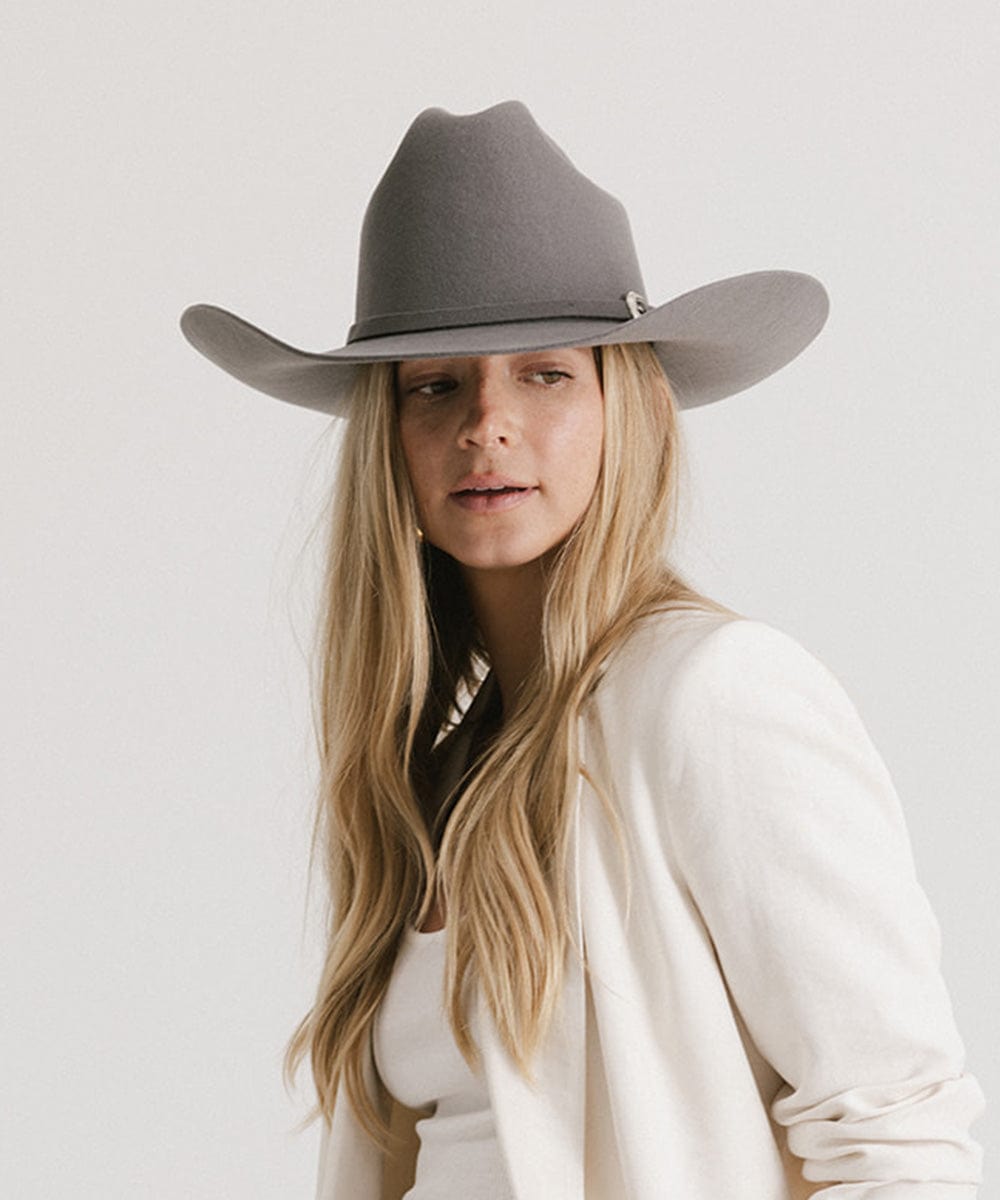 GIGI PIP Teddy Cattleman Women's Felt Cowboy Hat – Classic Western Crown & Wide Brim | 12 Colors