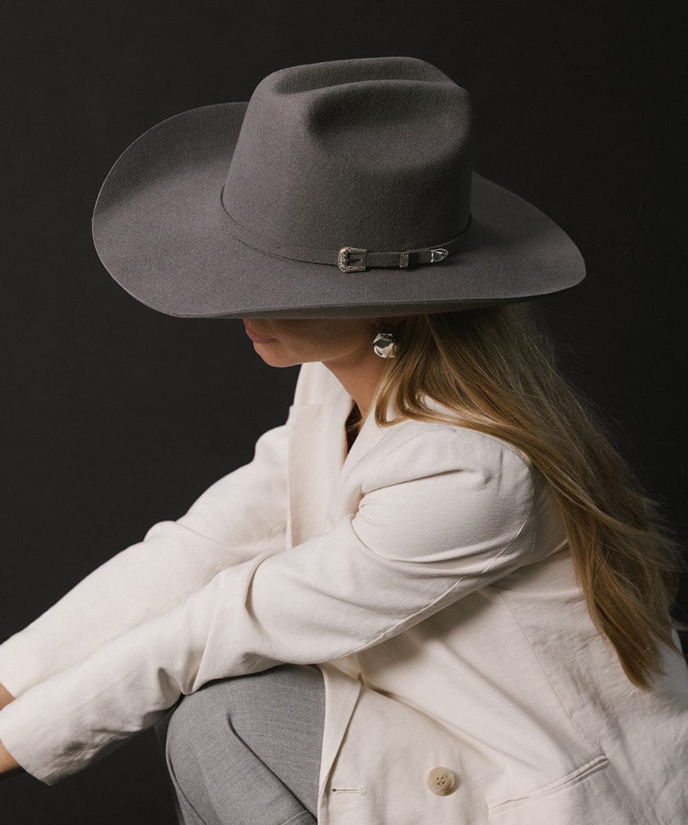 GIGI PIP Teddy Cattleman Women's Felt Cowboy Hat – Classic Western Crown & Wide Brim | 12 Colors