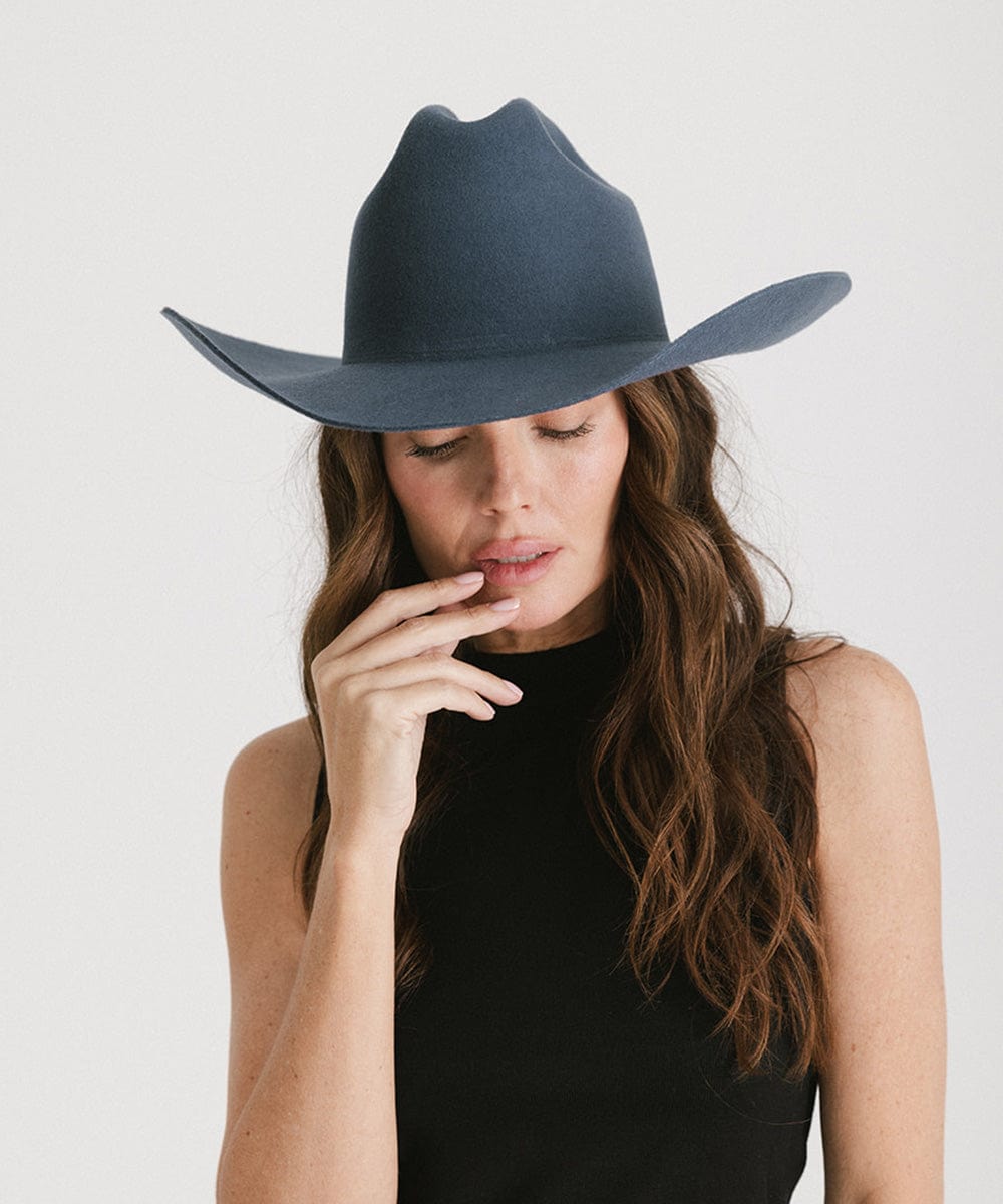 GIGI PIP Teddy Cattleman Women's Felt Cowboy Hat – Classic Western Crown & Wide Brim | 12 Colors