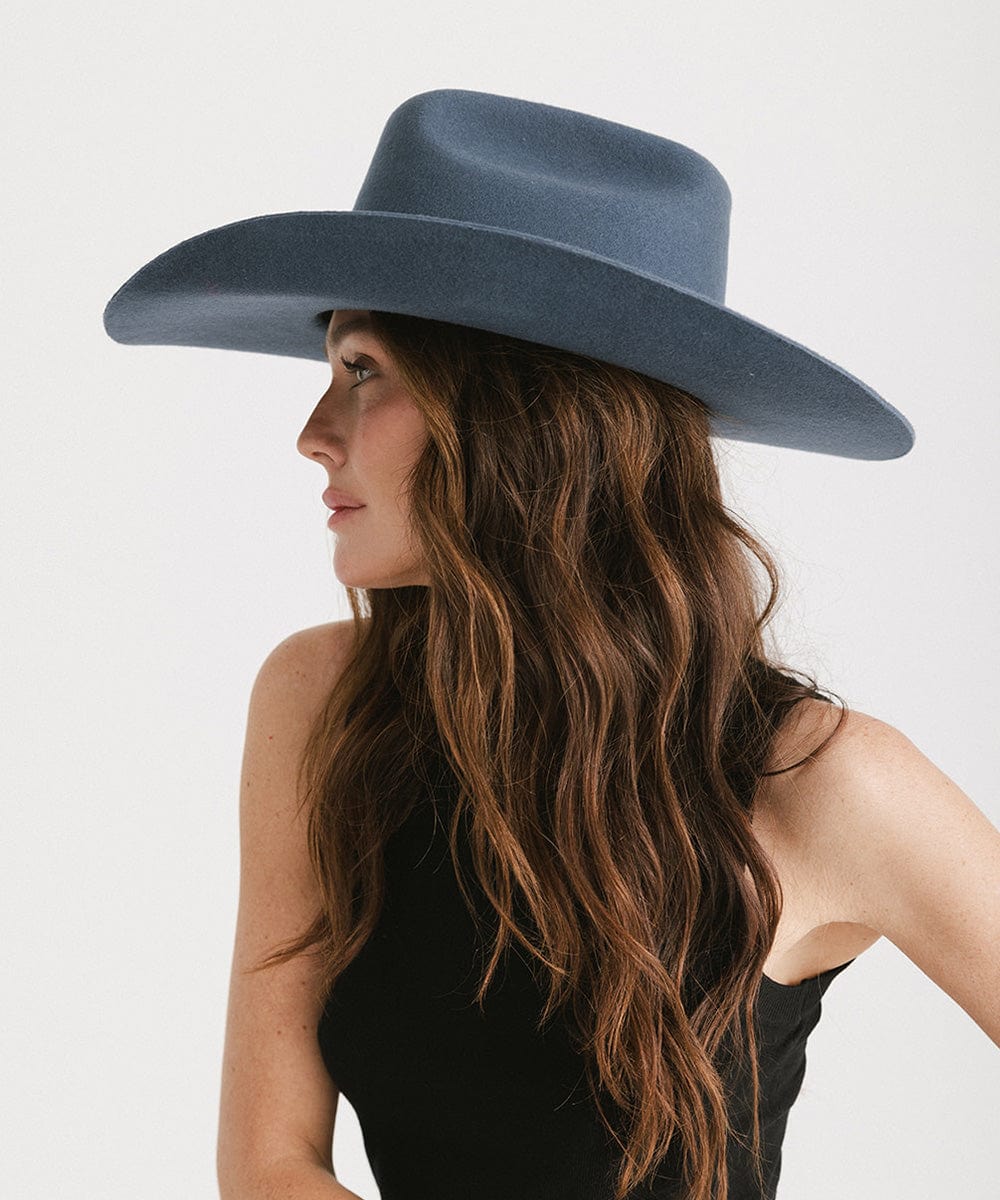 GIGI PIP Teddy Cattleman Women's Felt Cowboy Hat – Classic Western Crown & Wide Brim | 12 Colors